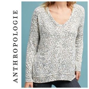 EUC Michael Stars for Anthropologie Leopard Print Sweater